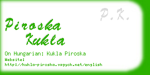 piroska kukla business card